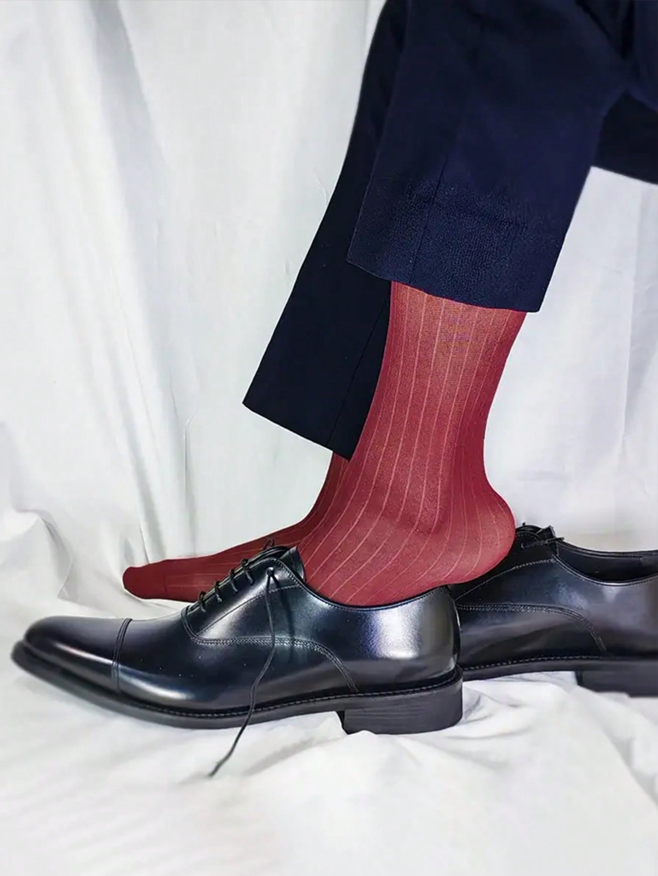 Men Formal Wear All Black - 1 Pasang Kaus Kaki Pria yang