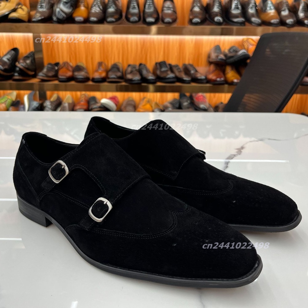 Formal Men Daily Wear Footwear - Sepatu Loafer Pria dengan Gesper Logam