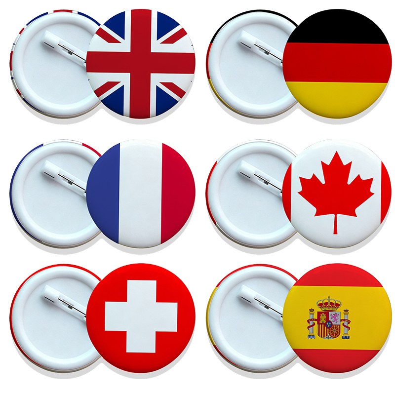 Tuxedo Lapel Pin - Bros Bendera Nasional Eropa: Prancis, Polandia,