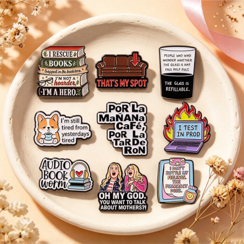 Pin enamel lucu dengan kutipan - Tuxedo Lapel Pin ulasan dan harga