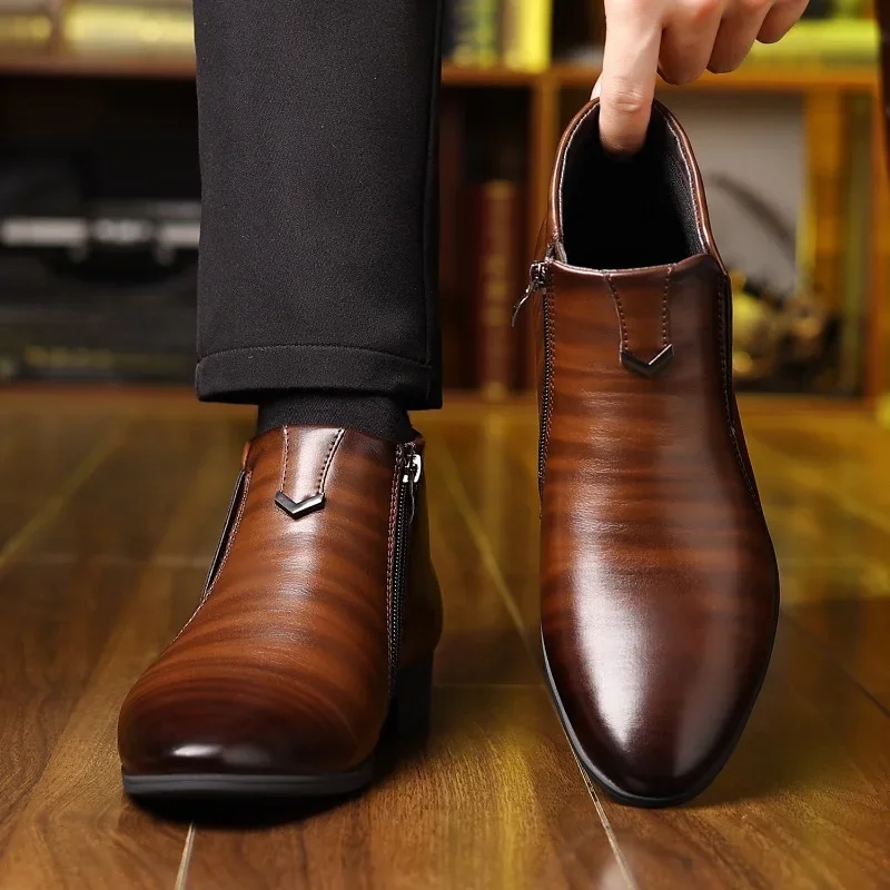 Sepatu bot ritsleting pria, al - Men Formal Wear With Boots ulasan dan harga