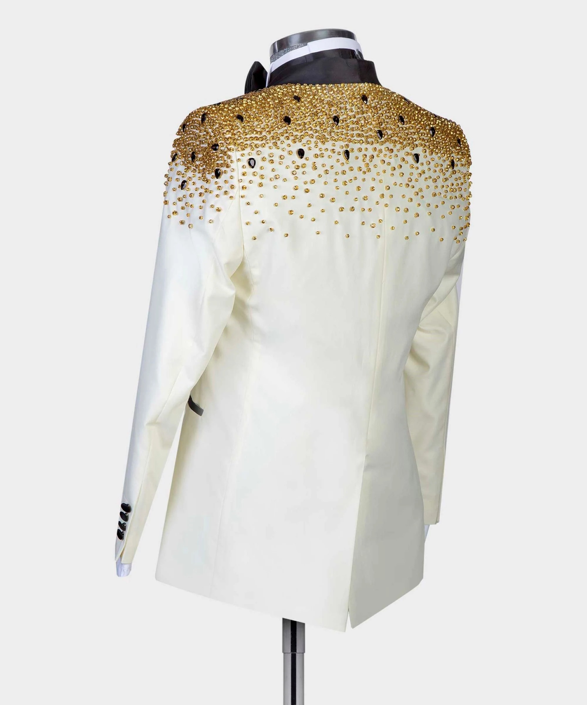 Jas Pria Mewah Berhias Kristal - Men Formal Wear Modern ulasan dan harga