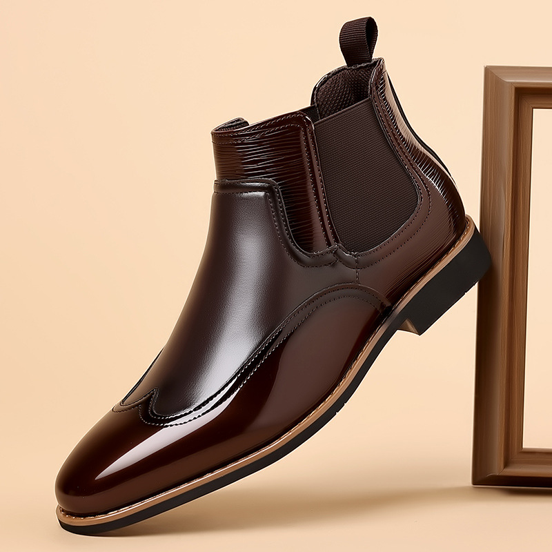Chelsea Boots untuk pria Retro - Men Formal Wear With Boots ulasan dan harga